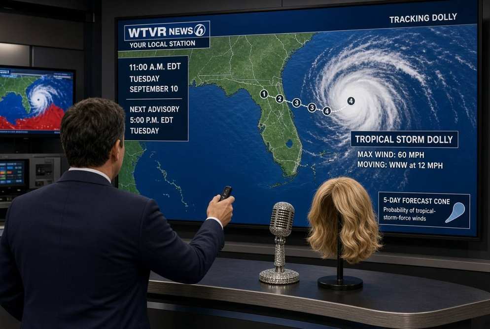 Weather studio tracking Tropical Storm Dolly